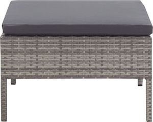 Elior Zestaw szarych mebli ogrodowych - Shannon 2X 9