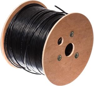 NetRack kabel instalacyjny skrętka, kat 5e FTP, drut,CU, 305m czarny, ZEWNĘTRZNY (250-07) 1