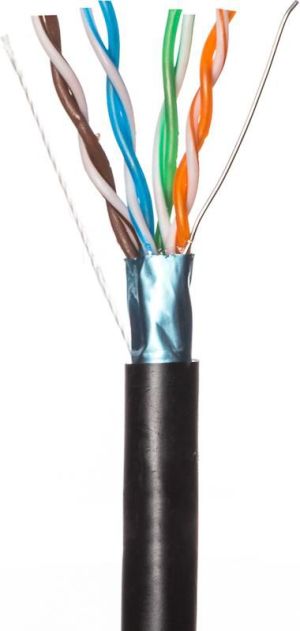 NetRack kabel instalacyjny skrętka, kat 5e FTP, drut,CU, 305m czarny, ZEWNĘTRZNY (250-07) 3