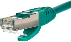 NetRack patchcord RJ45, kat. 5e FTP, 0.25m zielony - BZPAT025FG 2