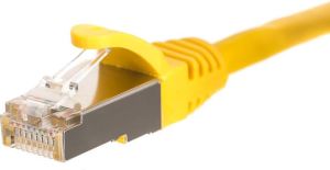 NetRack patchcord RJ45, kat. 5e FTP, 0.25m żółty - BZPAT025FY 2