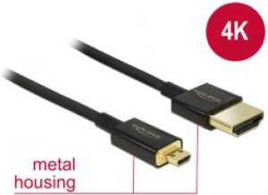 Kabel Delock HDMI Micro - HDMI 1m czarny (84781) 1