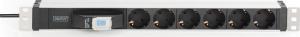 Digitus 1U przeciwprzepięciowa 6 gniazd czarna (DN-95417) 2
