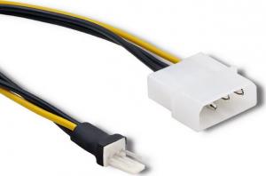 Qoltec Molex - 3-pin, 0.18m, Czarno-żółty (53061) 2