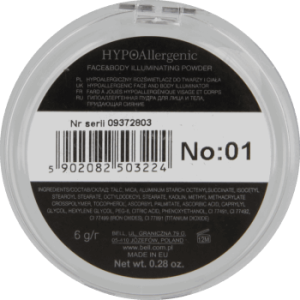 Bell Hypoalergiczny rozświetlacz do twarzy i ciała 01 - 833224 2