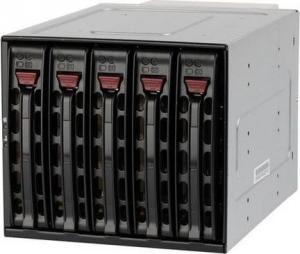 Kieszeń SuperMicro 5x 3.5" SATA III Mobile Rack (CSE-M35T-1B) 1