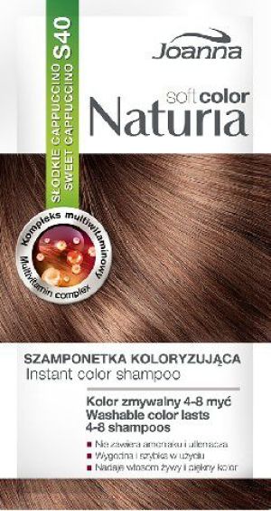 Joanna Naturia Soft Color Szampon koloryzujący S40 Słodkie Cappuccino 1