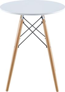 Saska Garden Stół okrągły Matera biały 60x60cm Saska Garden 3