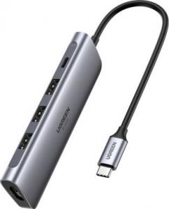 Stacja/replikator Ugreen USB-C do 3x USB 3.0 + HDMI 4K + USB-C PD 100W 1
