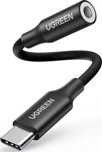 Adapter USB Ugreen AV161 USB-C - Jack 3.5mm Czarny  (50631) 1