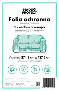 Folia malarska Made2Protect Folia ochronna / pokrowiec na kanapę 2-osobową 1