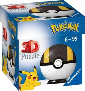 Ravensburger Puzzle 54 elementy 3D Kula, Pokemon czarna 3