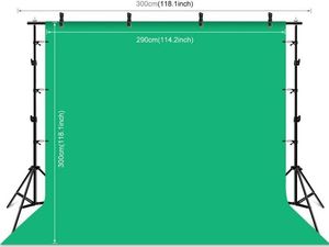 Statyw Puluz Puluz Zestaw/Statyw do mocowania tła fotograficznego 2x3m + tła fotograficzne 3 szt PKT5205 2