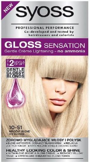 Syoss Gloss Sensation Farba do włosów 10-51 Mroźny Blond 1