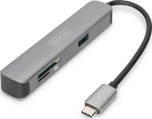 Stacja/replikator Digitus USB-C 5 portów 4K 30Hz HDMI 2x USB3.0 microSD SD/MMC (DA-70891) 1