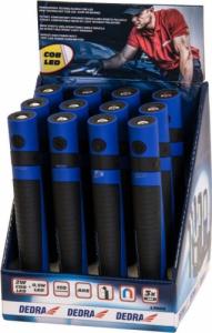 Dedra LATARKA 2W COB LED+0.5W LED ROZSUWANA Z BATERIAMI L1008 DEDRA 2