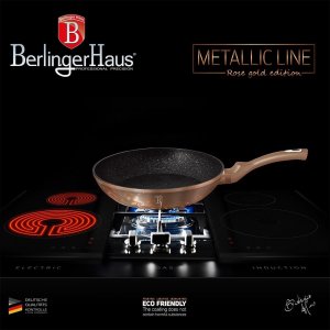 Patelnia Berlinger Haus PATELNIA GRANITOWA 20cm BERLINGER HAUS ROSE GOLD BH-1508 3