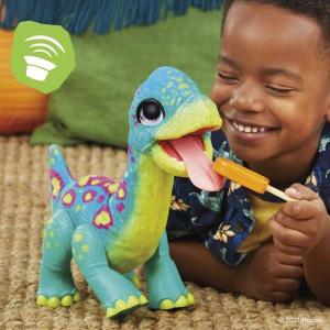 Hasbro FurReal Friends - Interaktywny Dinozaur Brontozaur Sam z Przekąską (F1739) 5