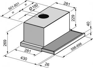 Okap Falmec Slim Vetro 60 Plus 4