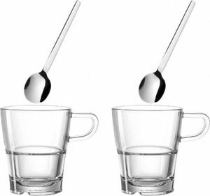 Leonardo Zestaw 2 szklanek z łyżeczkami do kawy/herbaty Senso - Leonardo (L-024023) - L-024023 1