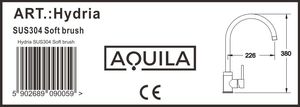 Bateria kuchenna Aquila Hydria stojąca inox 5
