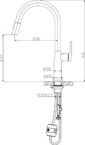 Bateria kuchenna Aquila Carmen stojąca czarny 3