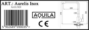 Bateria kuchenna Aquila Aurelis stojąca inox 3