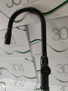 Bateria kuchenna Aquila Hydria II Pull Down stojąca czarny matowy 5