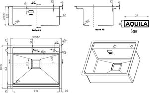Zlewozmywak Aquila AQUILA AQUARIUS 60.1 INOX 2