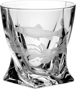 Crystal Julia Szklanki do whisky 6 sztuk grawerowane dla wędkarzy 3737 2