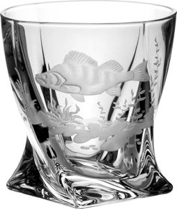 Crystal Julia Szklanki do whisky 6 sztuk grawerowane dla wędkarzy 3737 4