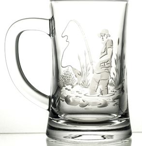 Crystal Julia Kufel grawerowany do piwa wędkarz kryształowy (05956) 1
