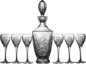 Crystal Julia Karafka i 6 sztuk kieliszków do sherry kryształowe (03441) 1