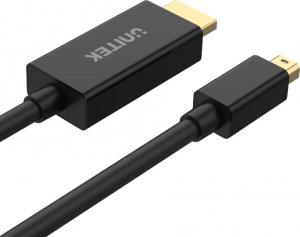 Adapter AV Unitek DisplayPort Mini - HDMI czarny (V1152A) 2