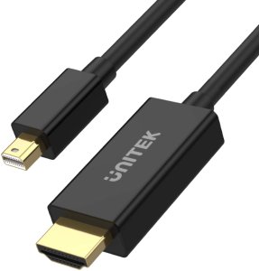 Adapter AV Unitek DisplayPort Mini - HDMI czarny (V1152A) 2