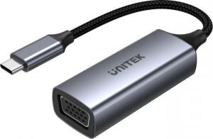 Adapter USB Unitek V1413A USB-C - VGA Szary  (V1413A) 1