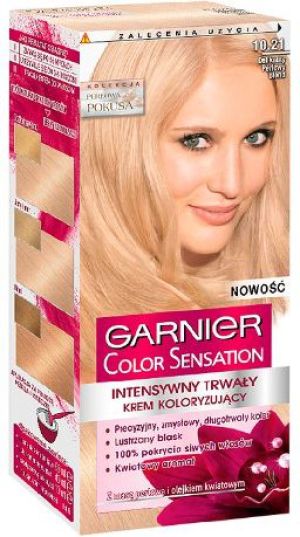 Garnier Color Sensation Krem koloryzujący 10.21 Delikatny Perłowy Blond 1