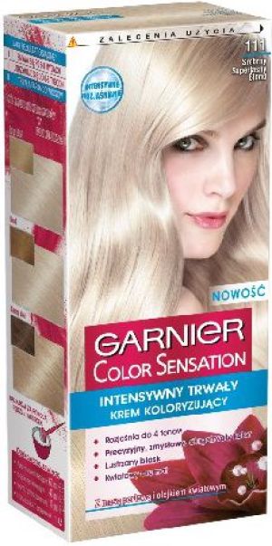 Garnier Color Sensation Krem koloryzujący 111 Silver U.Blond- Srebrny superjasny blond - 0341045 1