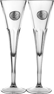 Crystal Julia Kieliszki do szampana Srebrne Gody 25 lat 2 sztuki (05861) 1