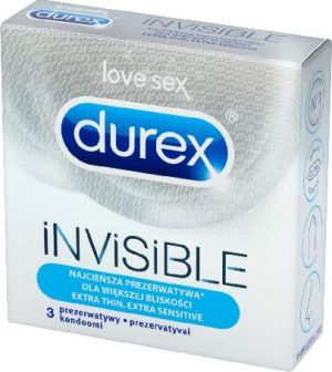Durex  Prezerwatywy Invisible Extra Sensitive 3szt 1