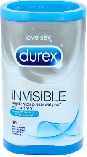 Durex  Prezerwatywy Invisible Extra Sensitive 10szt 1