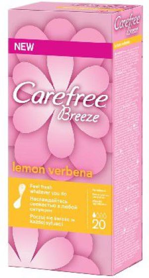 Carefree Breeze Lemon Verbena Wkładki higieniczne 1 op.-20szt - 516849401 1