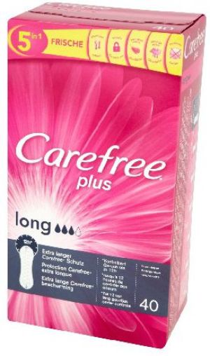 Carefree Plus Long Wkładki higieniczne 1 op.-40szt 1