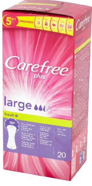 Carefree Plus Large Fresh Wkładki higieniczne 1 op.-20szt 1