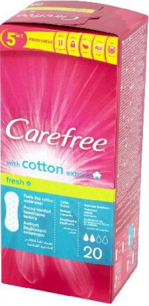 Carefree Cotton Fresh Wkładki higieniczne 1 op.-20szt 1