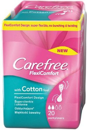 Carefree Flexi Comfort Cotton Feel Wkładki higieniczne 1op.-20szt 1