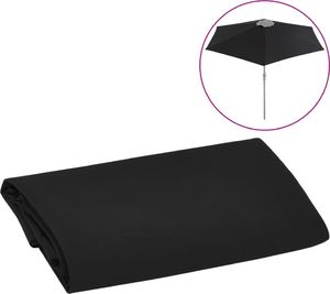 vidaXL Pokrycie do parasola ogrodowego, czarne, 300 cm 1