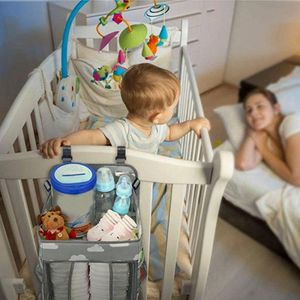 Aptel AG637A ORGANIZER DO ŁÓŻECZKA DZIECIĘCEGO PRZEGRODY I KIESZENIE szary 8