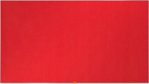 Nobo Tablica filcowa NOBO, 123x70cm, panoramiczna 55", czerwona 1