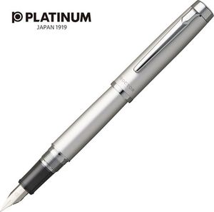 Platinum Pióro wieczne PLATINUM Proycon Luster Satin Silver, M, srebrne 1